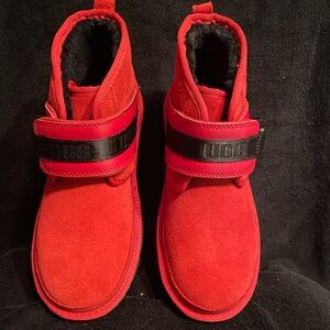 Original UGG boots for men’s/boys these are red and black size 5